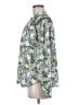 Ann Taylor 100% Polyester Green Long Sleeve Henley Size M - photo 5
