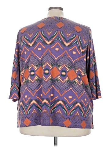Roaman's 3/4 Sleeve T-Shirt (view 2)