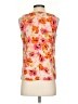 Ann Taylor LOFT 100% Polyester Orange Sleeveless Blouse Size S (petite) - photo 2