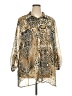 Ruby Rd. 100% Polyester Animal Print Gold 3/4 Sleeve Blouse Size 20 - photo 1