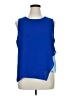 Vince Camuto 100% Polyester Blue Sleeveless Blouse Size XL - photo 1