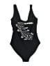 Old Navy Graphic Black One Piece Swimsuit Size S - photo 1
