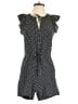 Madewell 100% Polyester Polka Dots Blue Black Romper Size XS - photo 1