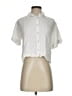 Rose + Olive 100% Rayon Ivory Short Sleeve Blouse Size S - photo 1