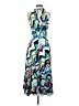 Tahari Graphic Blue Cocktail Dress Size 2 - photo 2