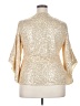 Unbranded 100% Polyester Gold 3/4 Sleeve Blouse Size 2X - photo 2
