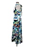 Tahari Graphic Blue Cocktail Dress Size 2 - photo 5
