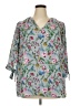Violet & Claire 100% Polyester Blue 3/4 Sleeve Blouse Size 1X - photo 1