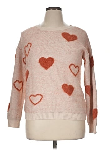 Hem & Thread Pullover Sweater (view 1)