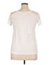 Club Monaco White Ivory Short Sleeve Top Size XL (estimated) - photo 2
