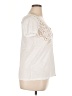 Club Monaco White Ivory Short Sleeve Top Size XL (estimated) - photo 4