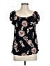 Old Navy Black Short Sleeve Blouse Size L - photo 1