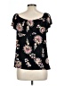 Old Navy Black Short Sleeve Blouse Size L - photo 2