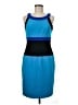 Calvin Klein Color Block Blue Cocktail Dress Size 6 - photo 1