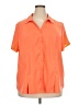 C established 1946 Orange Short Sleeve Blouse Size 22 - photo 1