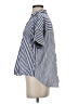 Madewell Stripes Blue Short Sleeve Blouse Size XS - photo 5