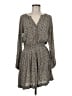 Faherty 100% Viscose Paisley Gray Casual Dress Size M - photo 1