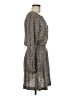 Faherty 100% Viscose Paisley Gray Casual Dress Size M - photo 4