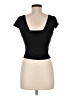 Trendy Queen Black Short Sleeve Top Size M - photo 2