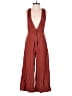 Sienna Sky 100% Cotton Solid Red Jumpsuit Size XS - photo 1