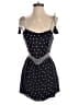 Alice + Olivia 100% Viscose Polka Dots Black Romper Size 4 - photo 1
