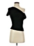 Shein Black Short Sleeve Turtleneck Size 4 - photo 1