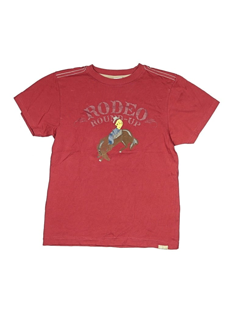 Pre-owned Gymboree Kids' Short Sleeve T-shirt In Burgundy