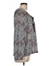 Laundry by Shelli Segal 100% Polyester Gray Long Sleeve Blouse Size L - photo 4