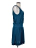 Assorted Brands Solid Teal Casual Dress Size S - photo 4