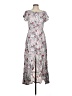 Unbranded Floral Gray Casual Dress Size M - photo 1