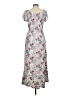 Unbranded Floral Gray Casual Dress Size M - photo 2