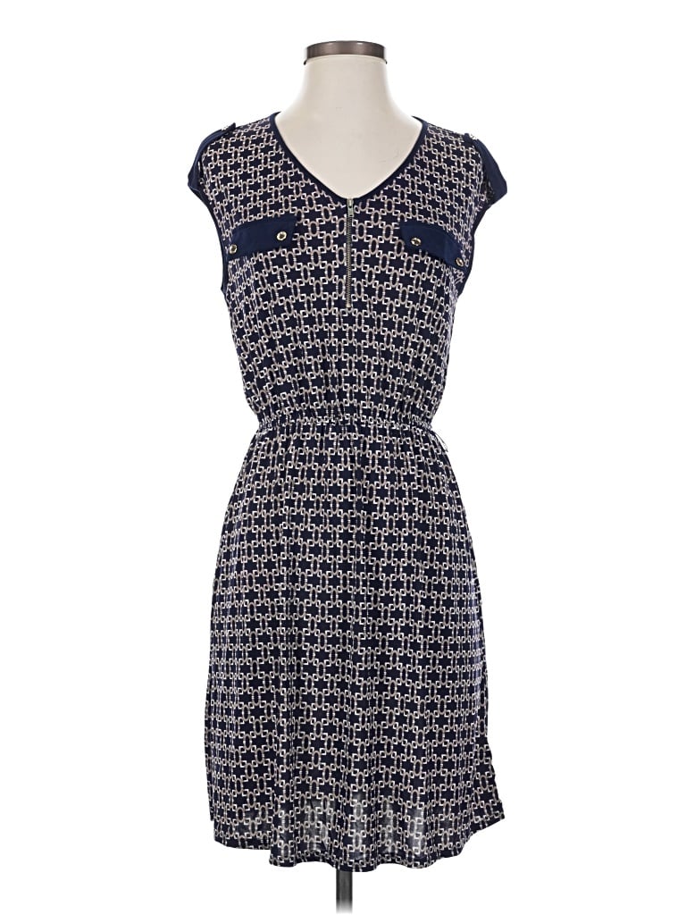 Pre-owned Perseption Concept Casual Dress In Blue