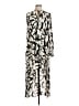 BCBGMAXAZRIA 100% Polyester Print Silver Casual Dress Size L - photo 1