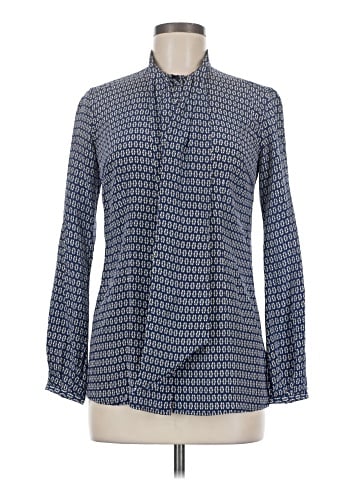 Thomas Pink Long Sleeve Silk Top (view 1)