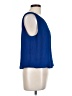 Max Studio 100% Polyester Blue Sleeveless T-Shirt Size L - photo 4