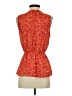 Sienna Sky 100% Polyester Orange Sleeveless Blouse Size S - photo 2
