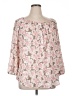 Apt. 9 100% Polyester Pink 3/4 Sleeve Blouse Size 1X - photo 1