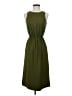 J.Crew 100% Polyester Solid Green Casual Dress Size 00 - photo 1
