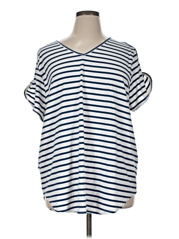 SIMPLE By Suzanne Betro Short Sleeve Henley (view 1)