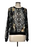 CAbi 100% Polyester Black Long Sleeve Blouse Size L - photo 1