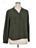 Nine West 100% Polyester Green Long Sleeve Blouse Size XL - photo 1