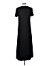 Cuddl Duds Solid Black Casual Dress Size M - photo 2