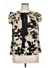 Shein Curve Tan Short Sleeve Blouse Size 0XL - photo 1
