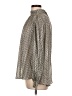 H&M 100% Polyester Silver Long Sleeve Blouse Size L - photo 5