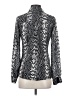 XOXO 100% Polyester Animal Print Silver Long Sleeve Blouse Size S - photo 2