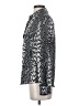 XOXO 100% Polyester Animal Print Silver Long Sleeve Blouse Size S - photo 5