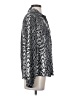XOXO 100% Polyester Animal Print Silver Long Sleeve Blouse Size S - photo 4