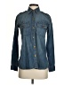 Current/Elliott 100% Cotton Blue Long Sleeve Button-Down Shirt Size XS (0) - photo 1