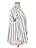Torrid 100% Polyester Stripes White Short Sleeve Blouse Size 1X Plus (1) - photo 4
