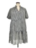 CeCe Checkered-gingham Gray Casual Dress Size 2X - photo 1